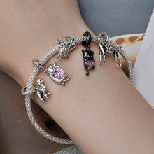 Load image into Gallery viewer, FOREVER QUEEN Lovely Pet Poodle Hanging Bead Bulldog Charms Bracelets