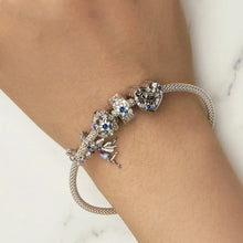 Load image into Gallery viewer, 3 Piece Set FOREVER QUEEN Day and Night Elf Heart-Shaped Charm Bracelet