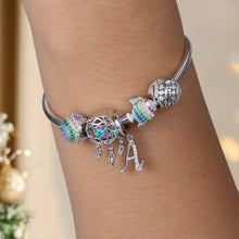 Load image into Gallery viewer, 3 Piece Set FOREVER QUEEN DIY Dreamcatcher Initial Fish Charms Bracelet