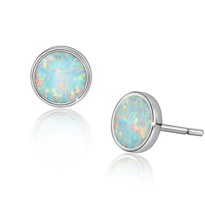 Blue Opal Earrings