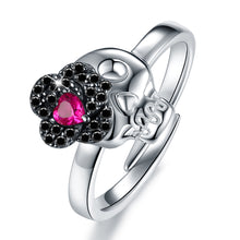 Load image into Gallery viewer, Christmas skeleton Rose Lady ring