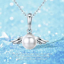 Load image into Gallery viewer, Pearl Angel Wing Necklace