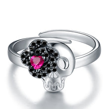 Load image into Gallery viewer, Christmas skeleton Rose Lady ring