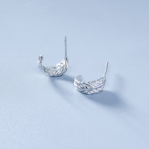 Feather Leaf Earrings