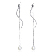 Load image into Gallery viewer, Pearl Pendant Earrings