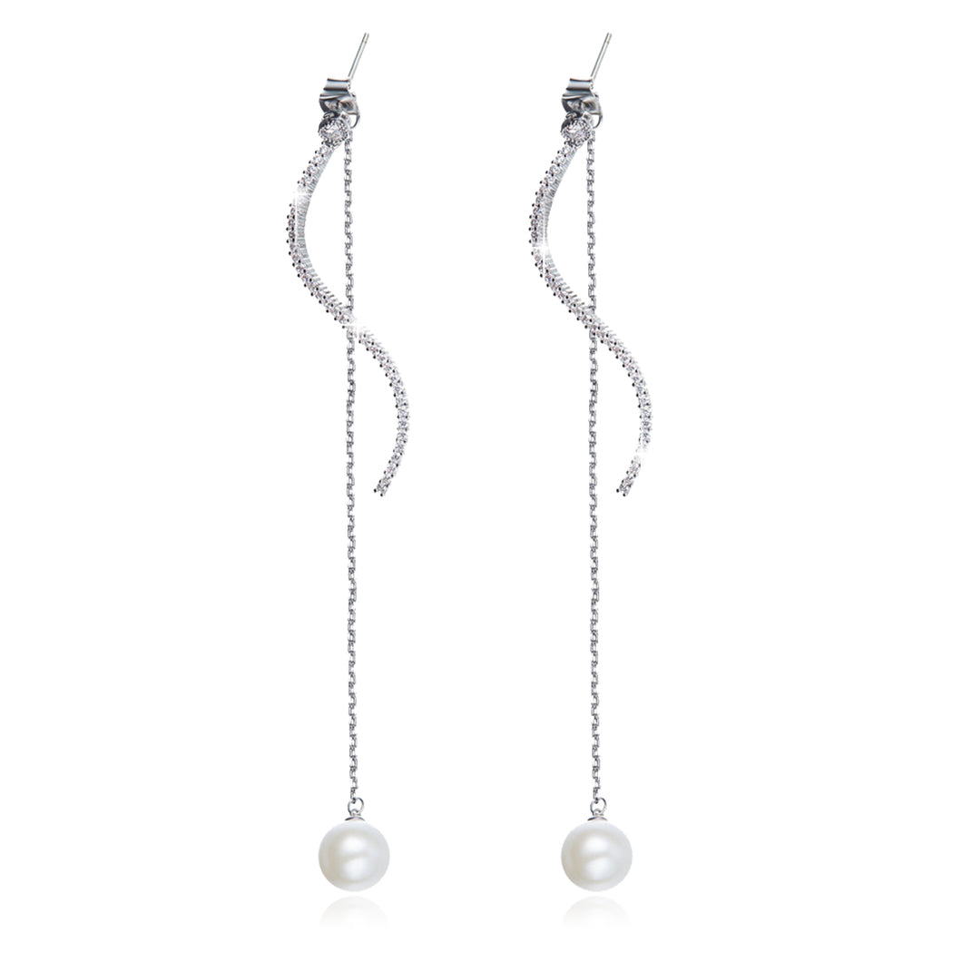 Pearl Pendant Earrings