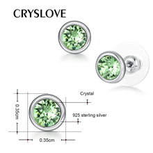 Load image into Gallery viewer, Sterling Silver Crystal Earrings