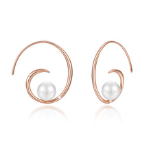 Load image into Gallery viewer, Hoop Pearl  Earrings