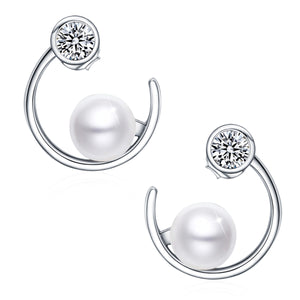 Sterling Silver Pearl Earrings