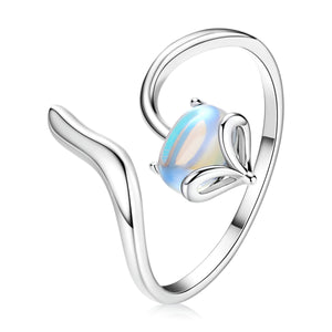 Moonstone Fox Ring