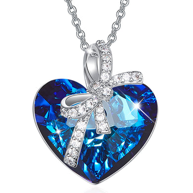 Heart of the sea crystal necklace