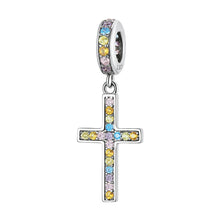 Load image into Gallery viewer, Rainbow Cross Pendant