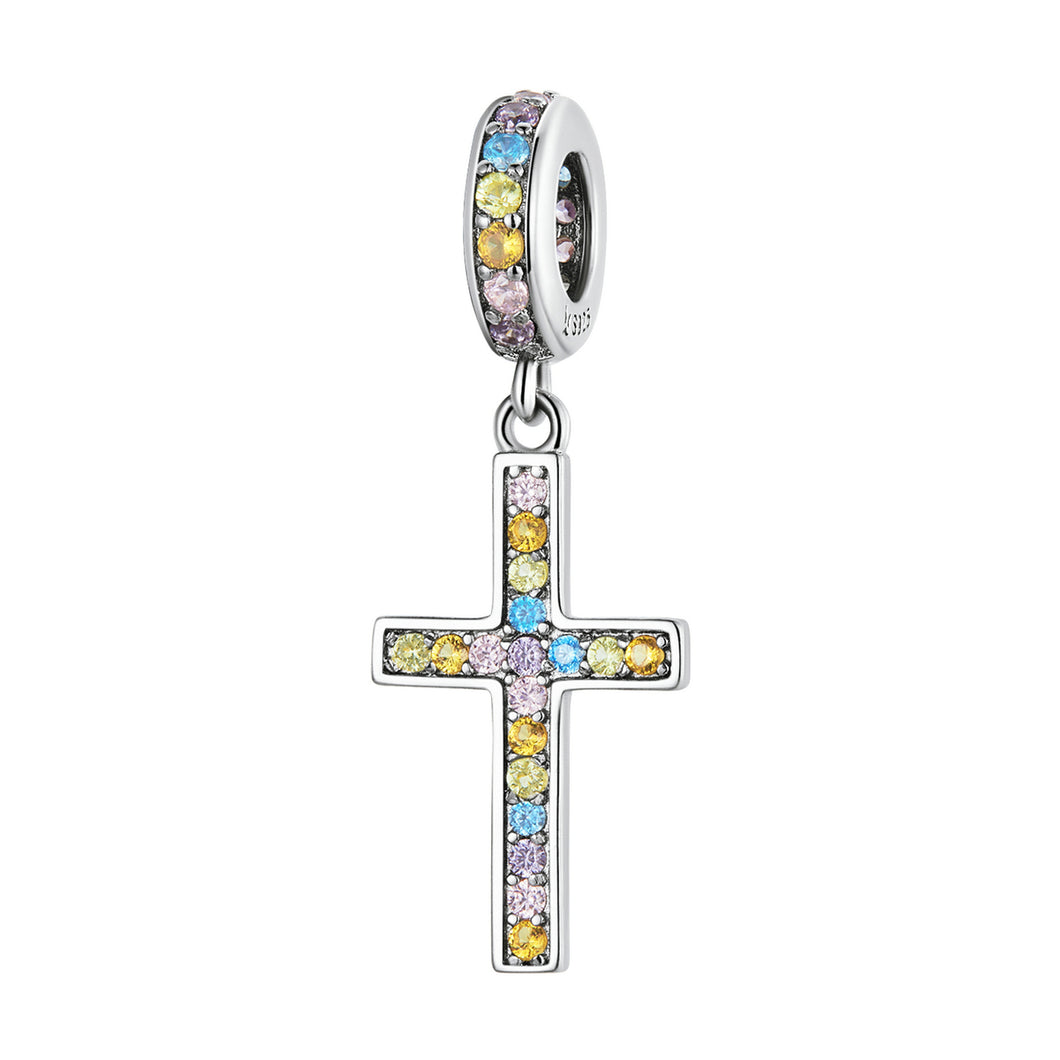 Rainbow Cross Pendant