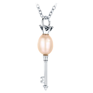 Key Pearl Necklace