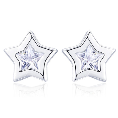 Black Star Earrings