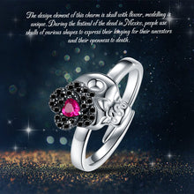 Load image into Gallery viewer, Christmas skeleton Rose Lady ring