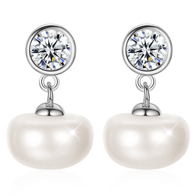 natural freshwater pearl stud earrings