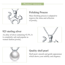 Load image into Gallery viewer, Cat Pearl Pendant Necklaces