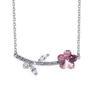 Flower of happiness Crystal Necklace