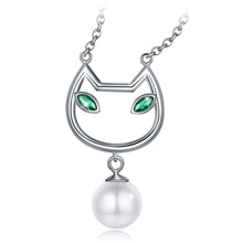 Load image into Gallery viewer, Cat face Pendant Necklace