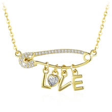 Load image into Gallery viewer, Pin &quot;love&quot; Necklace