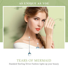 Load image into Gallery viewer, Mermaid tail hanging Earrings