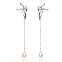 Load image into Gallery viewer, Pearls Dangle Long Earring