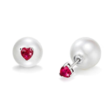 Load image into Gallery viewer, Pearl Button Earrings