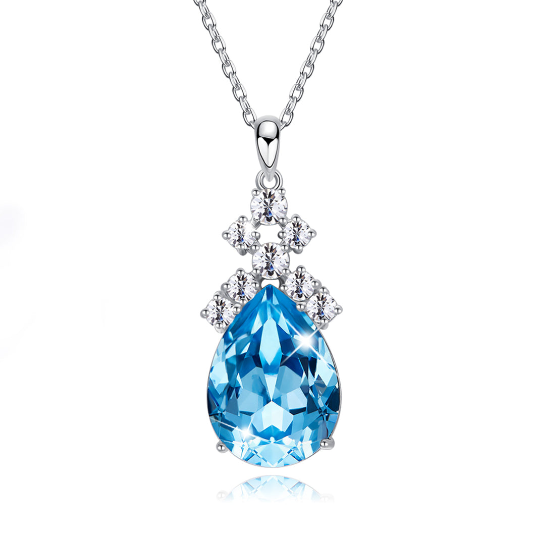 Blue Eye Crystal Necklace