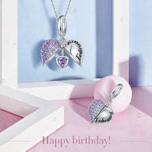 Load image into Gallery viewer, Birthstone Heart Pendant