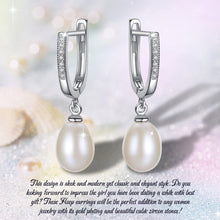 Load image into Gallery viewer, Pearl Hoop Earrings