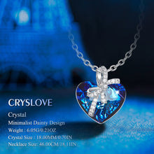 Load image into Gallery viewer, Heart of the sea crystal necklace