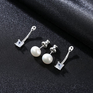 Round Pink Pearl Ear Stud