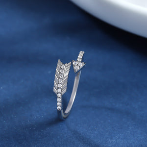 Feather arrow ring