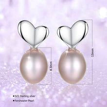 Load image into Gallery viewer, Women’s Round Pearl Ear Stud