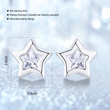 Load image into Gallery viewer, Black Star Earrings