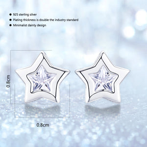 Black Star Earrings