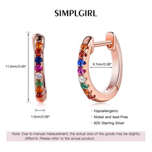 Load image into Gallery viewer, Silver Hoop Earrings for Women