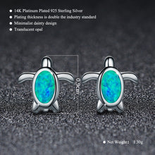 Load image into Gallery viewer, Blue Opal Earrings