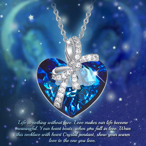 Heart of the sea crystal necklace