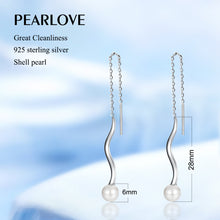 Load image into Gallery viewer, Spiral long chain earrings