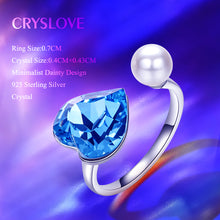 Load image into Gallery viewer, Pearl crystal ring