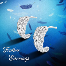 Load image into Gallery viewer, Feather Leaf Earrings