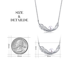 Load image into Gallery viewer, Feather shell pearl necklace