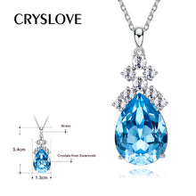 Load image into Gallery viewer, Blue Eye Crystal Necklace