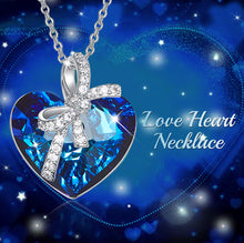 Load image into Gallery viewer, Heart of the sea crystal necklace