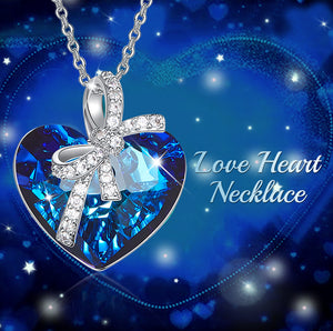 Heart of the sea crystal necklace