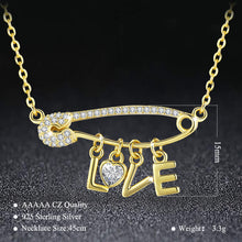 Load image into Gallery viewer, Pin &quot;love&quot; Necklace