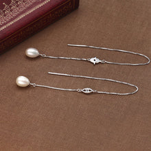 Load image into Gallery viewer, Pearl Long Dangle Earrings