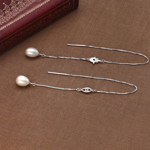 Pearl Long Dangle Earrings